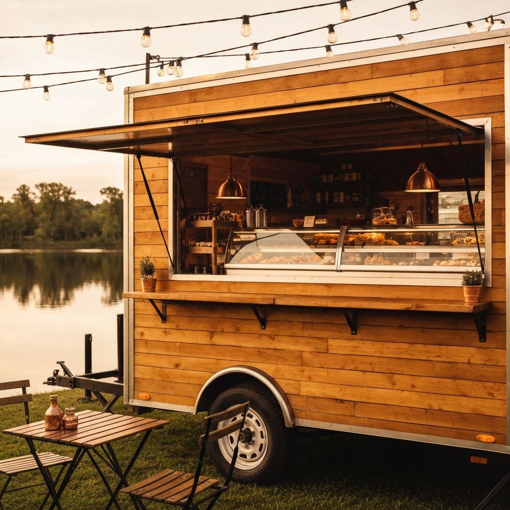 Rustik Ahşap Trailer - Göl Kenarı